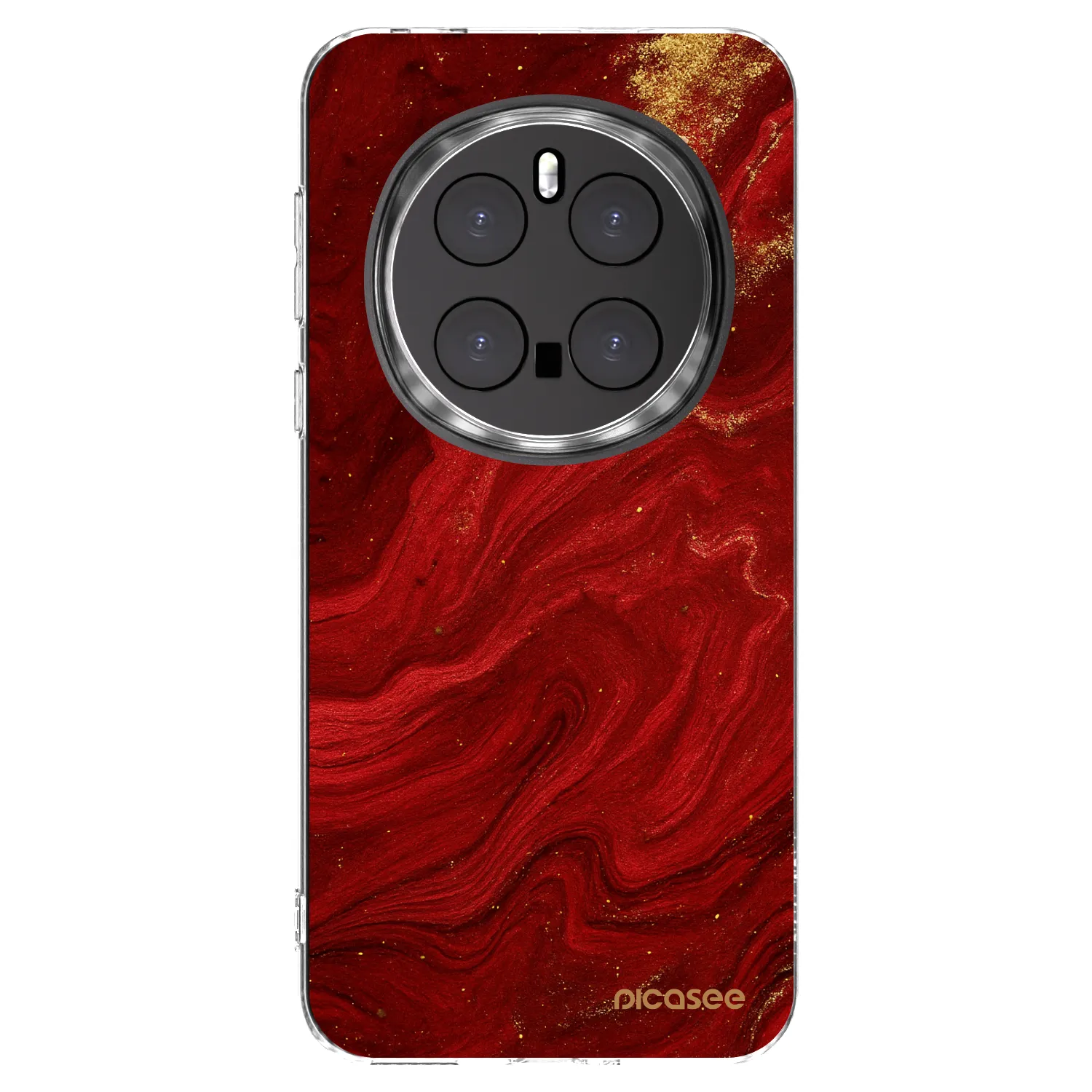 Picasee silikónový prehľadný obal pre Honor Magic7 Pro 5G - Red