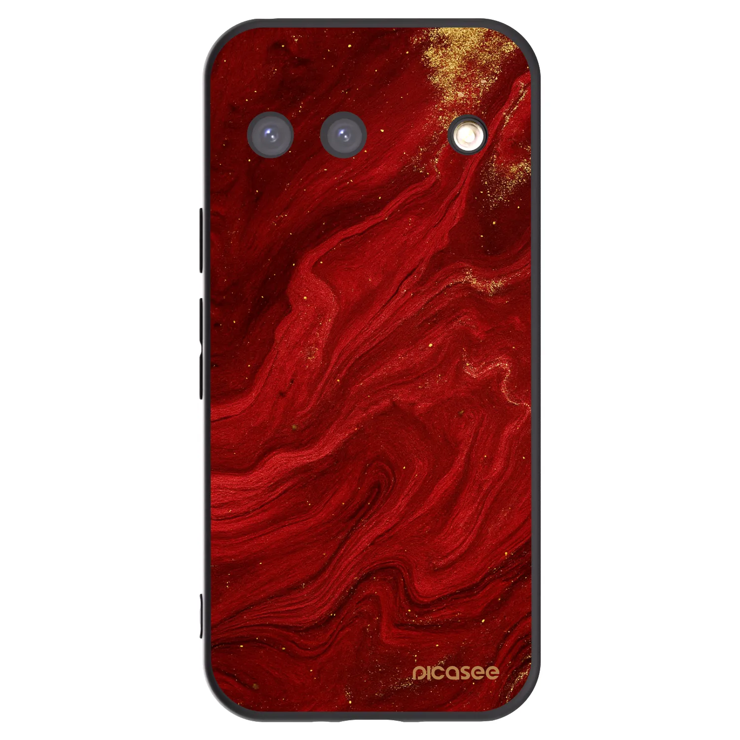 Picasee silikónový čierny obal pre Google Pixel 9 - Red