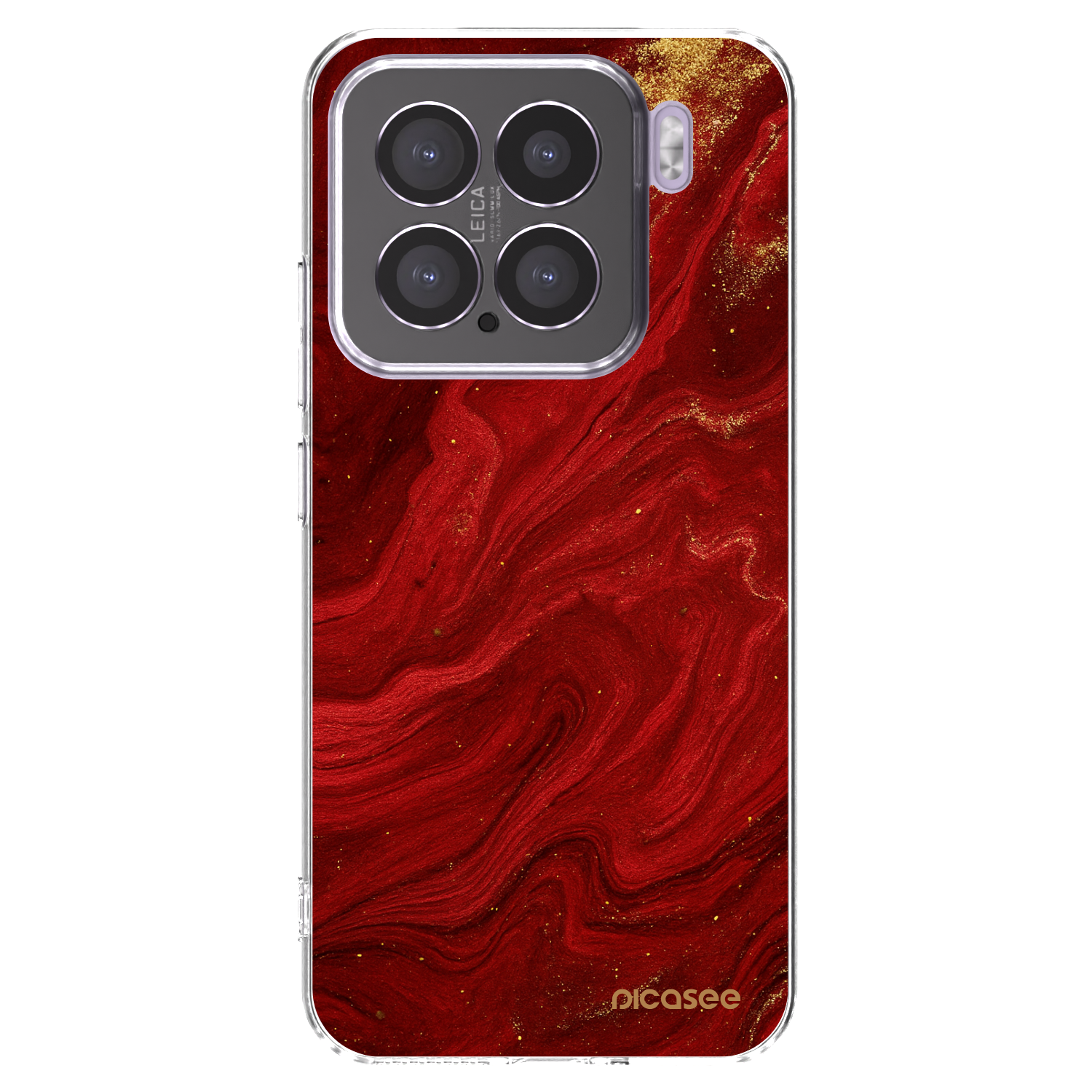 Silikónový prehľadný obal pre Xiaomi 15 - Red