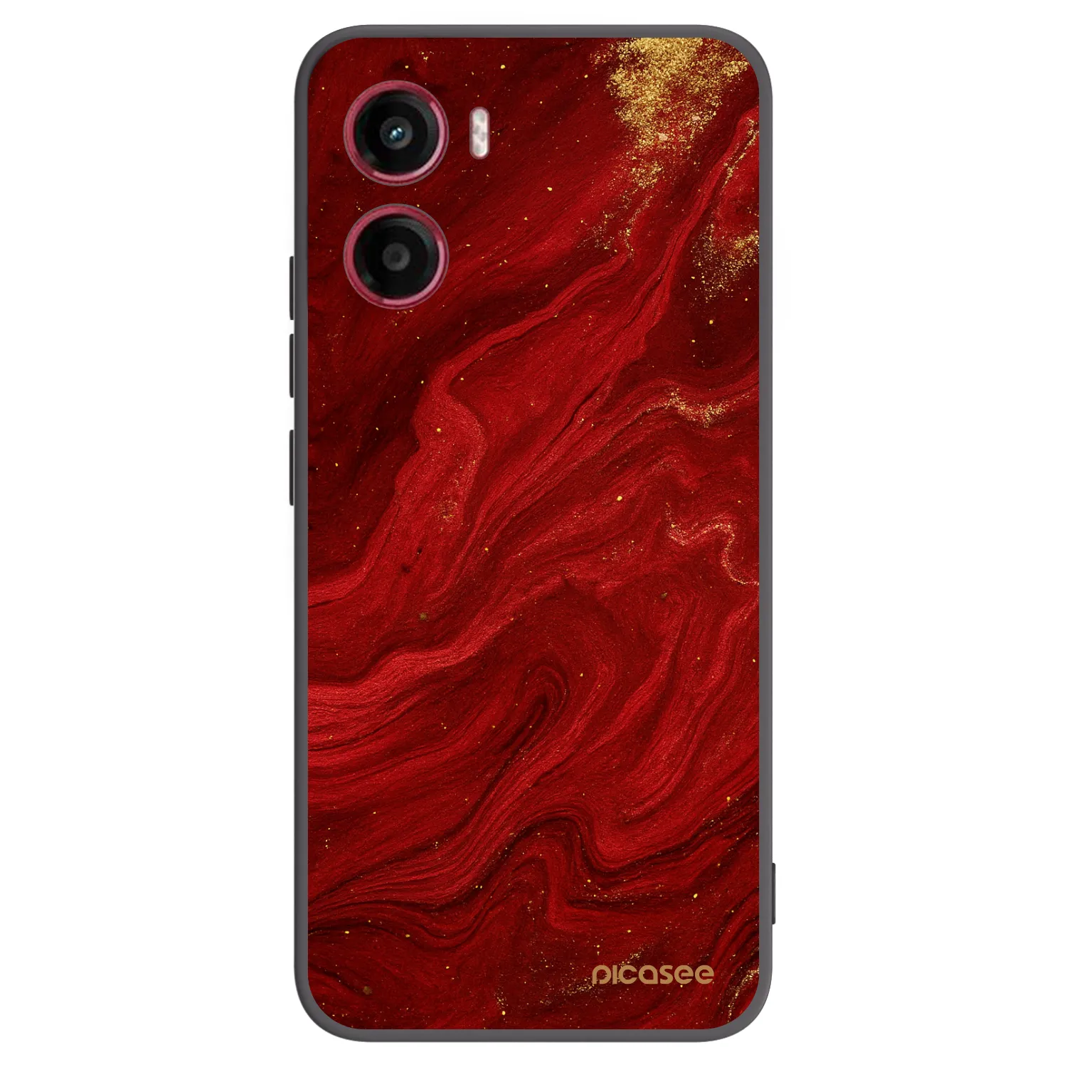 Picasee silikónový čierny obal pre Motorola Moto G05 - Red