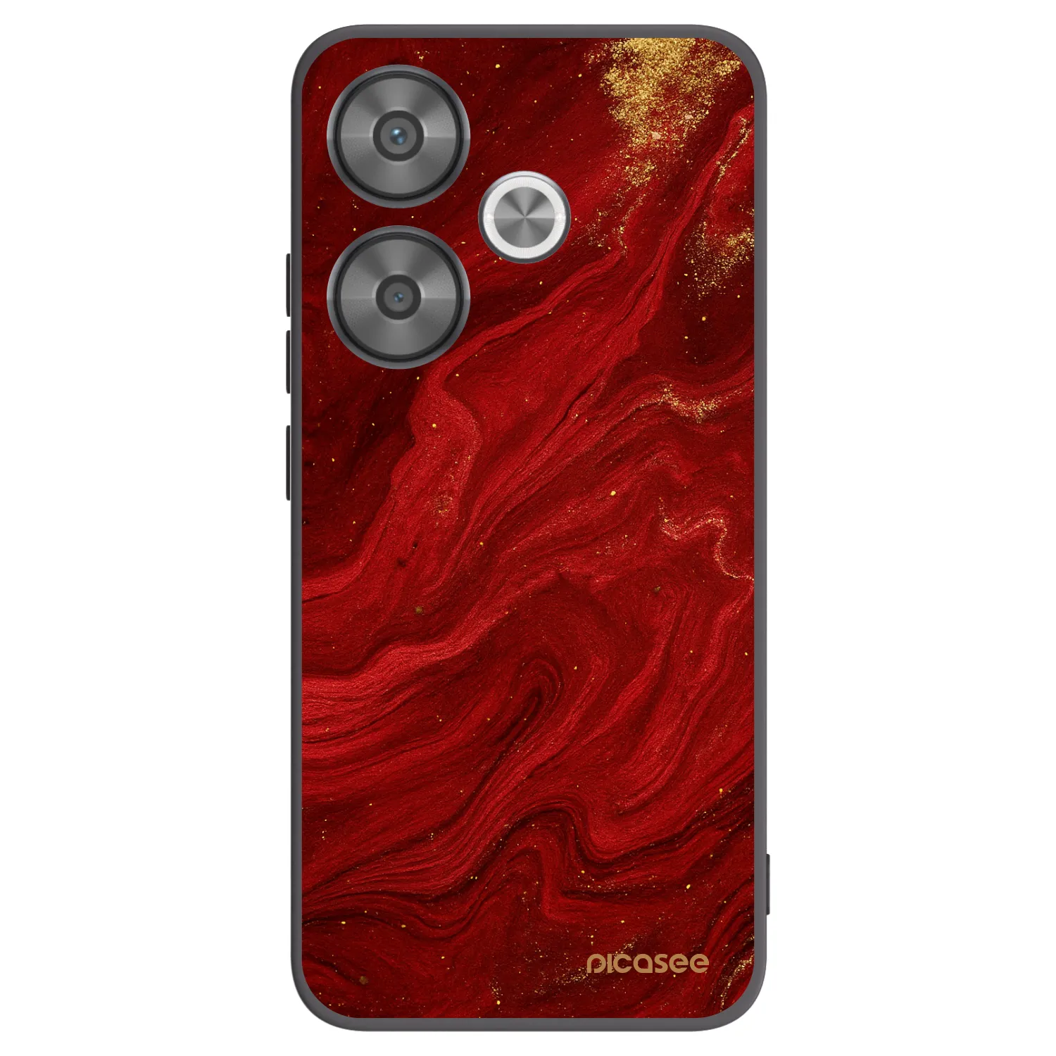 Silikónový čierny obal pre Xiaomi Poco F6 - Red