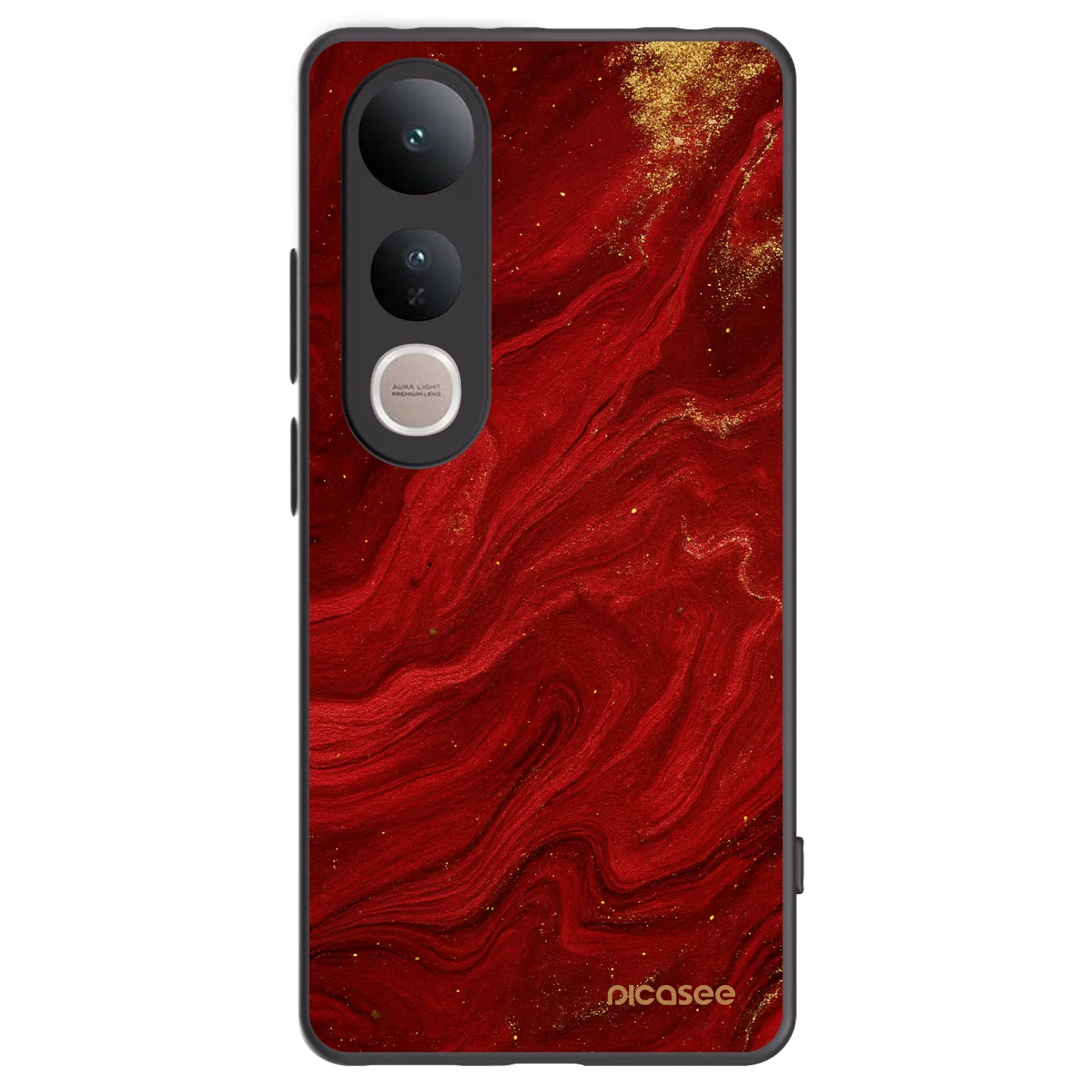 Picasee silikónový čierny obal pre Vivo V50 Lite 5G - Red