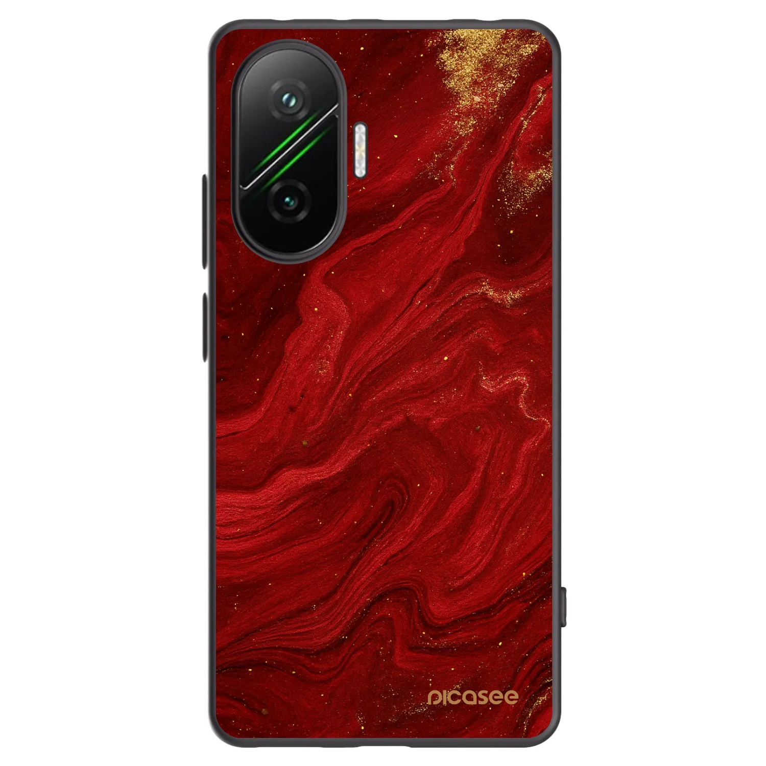 Silikónový čierny obal pre Xiaomi Poco F7 Pro 5G - Red