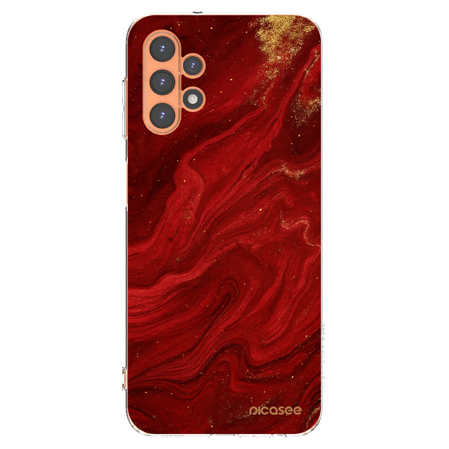 Picasee silikónový prehľadný obal pre Samsung Galaxy A13 5G - Red