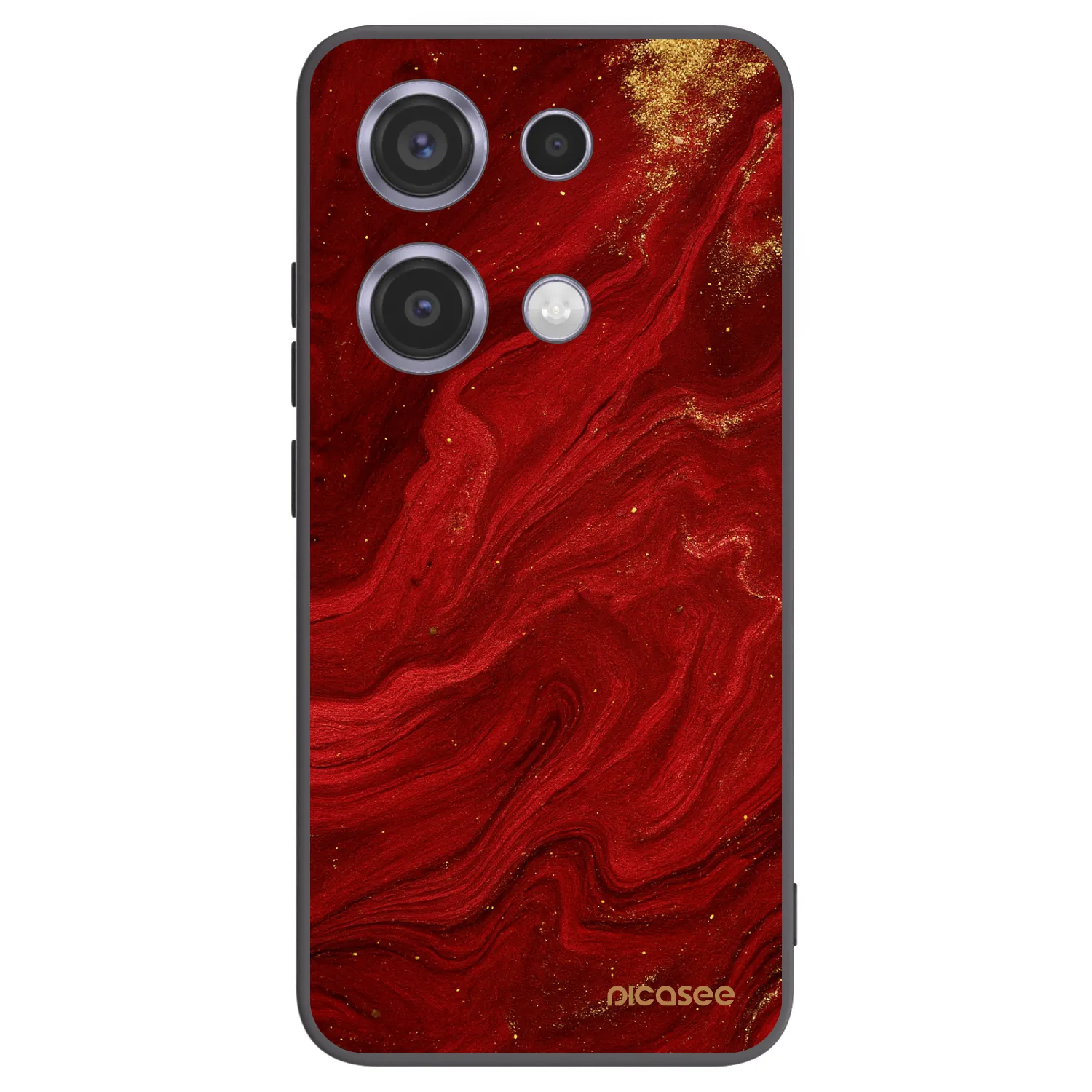 Picasee silikónový čierny obal pre Xiaomi Redmi Note 14S - Red