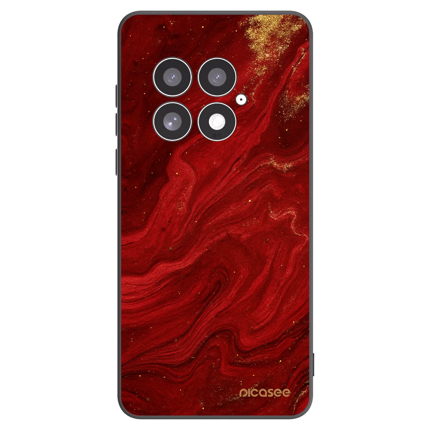 Picasee silikónový čierny obal pre OnePlus 13 5G - Red