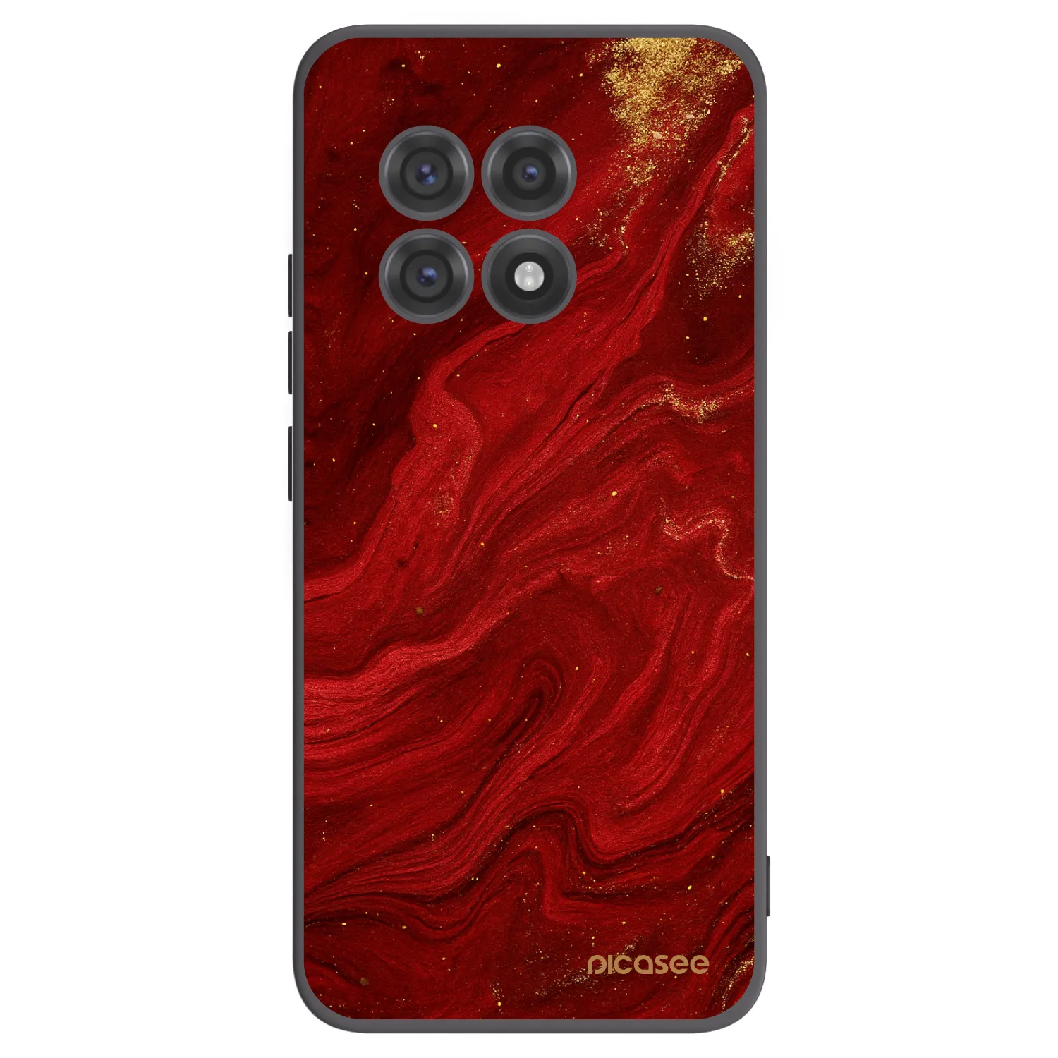 Silikónový čierny obal pre OnePlus 13R 5G - Red