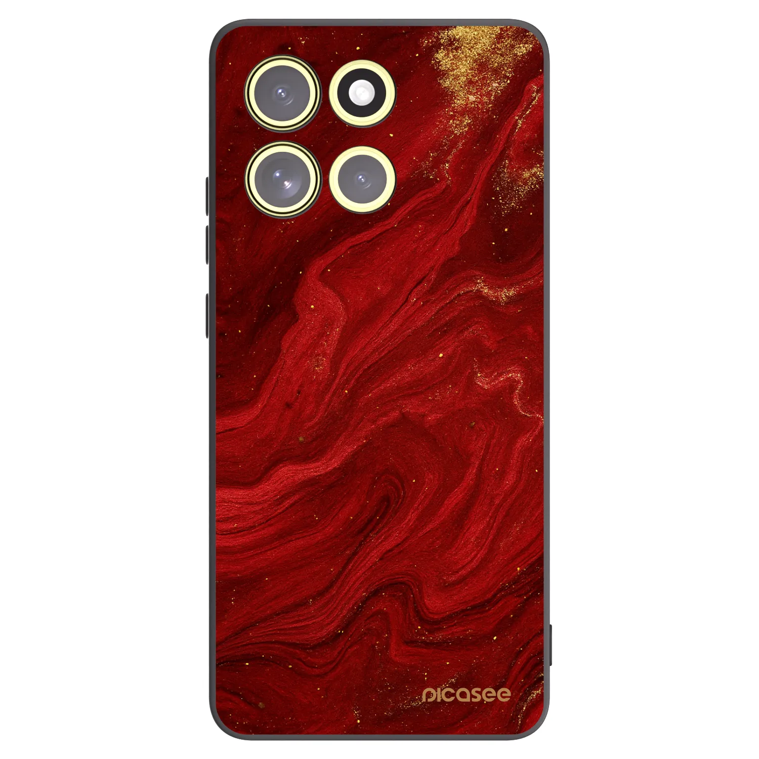 Picasee silikónový čierny obal pre Motorola Moto G86 5G - Red