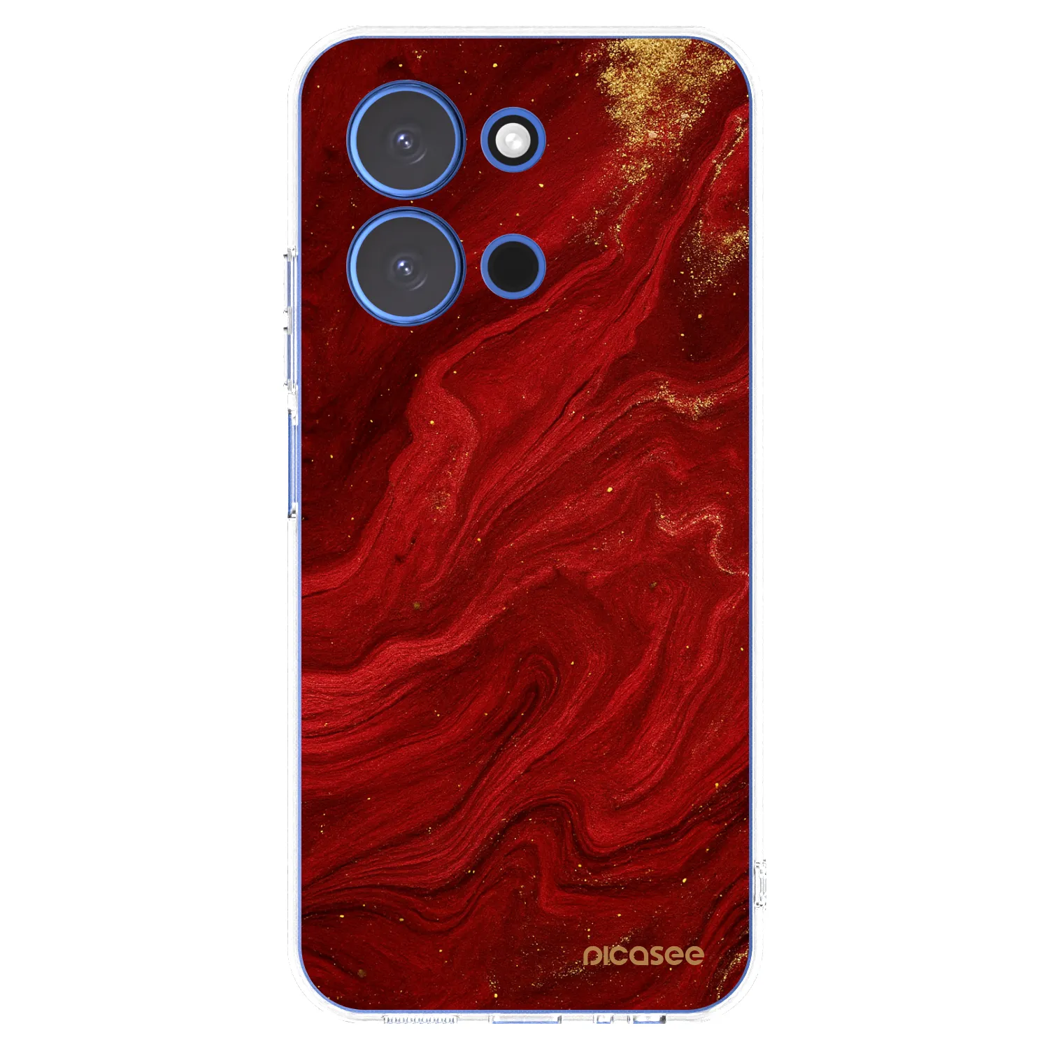Picasee silikónový prehľadný obal pre Xiaomi Redmi 15C 4G - Red