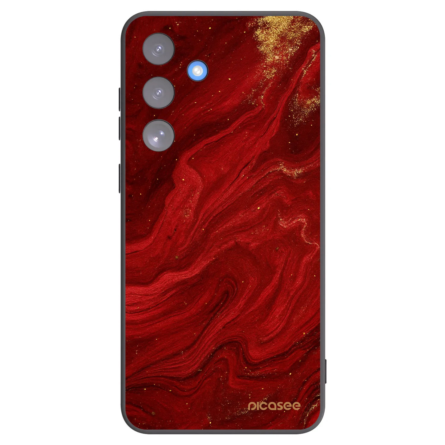 Picasee silikónový čierny obal pre Samsung Galaxy S25 FE 5G - Red