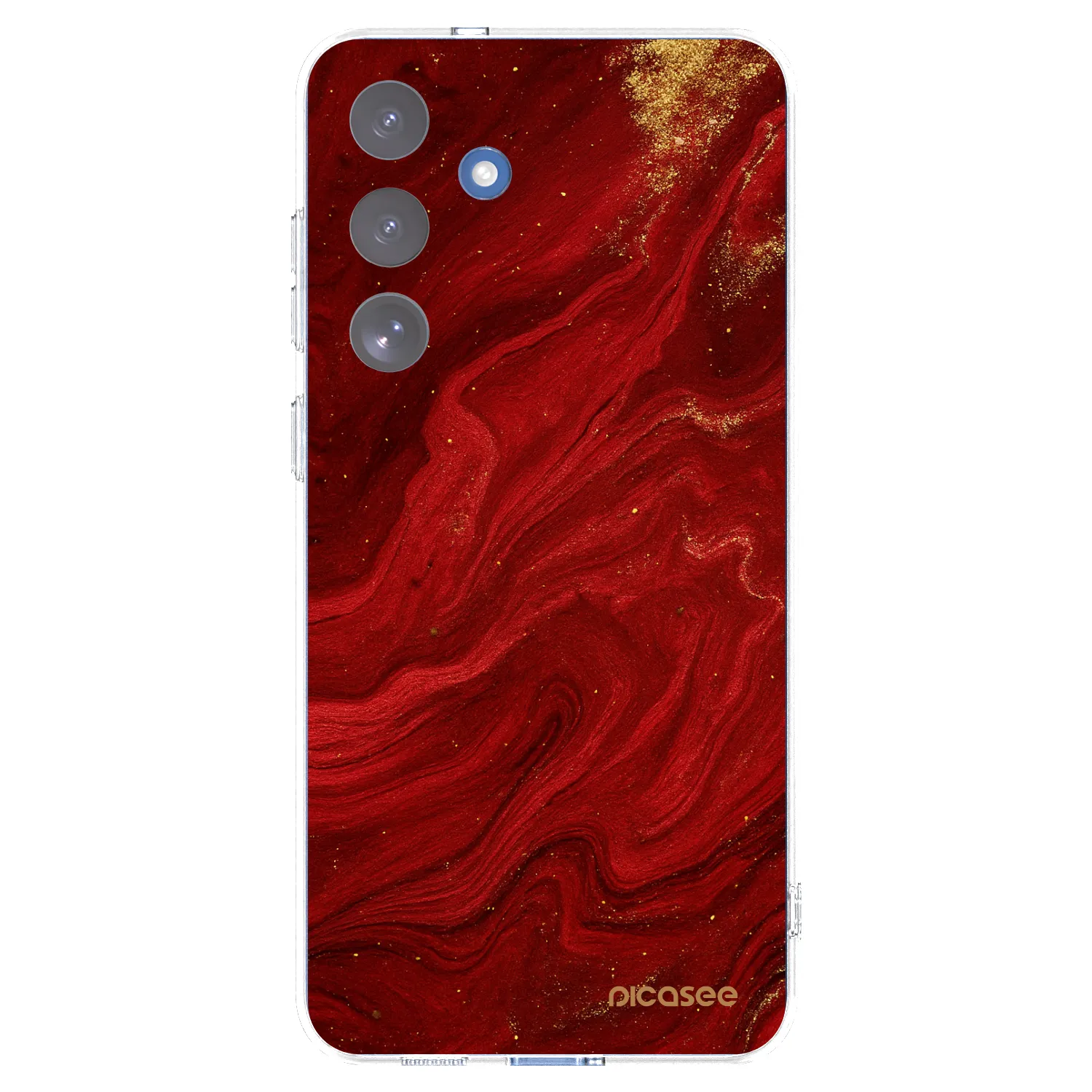 Picasee silikónový prehľadný obal pre Samsung Galaxy S25 FE 5G - Red