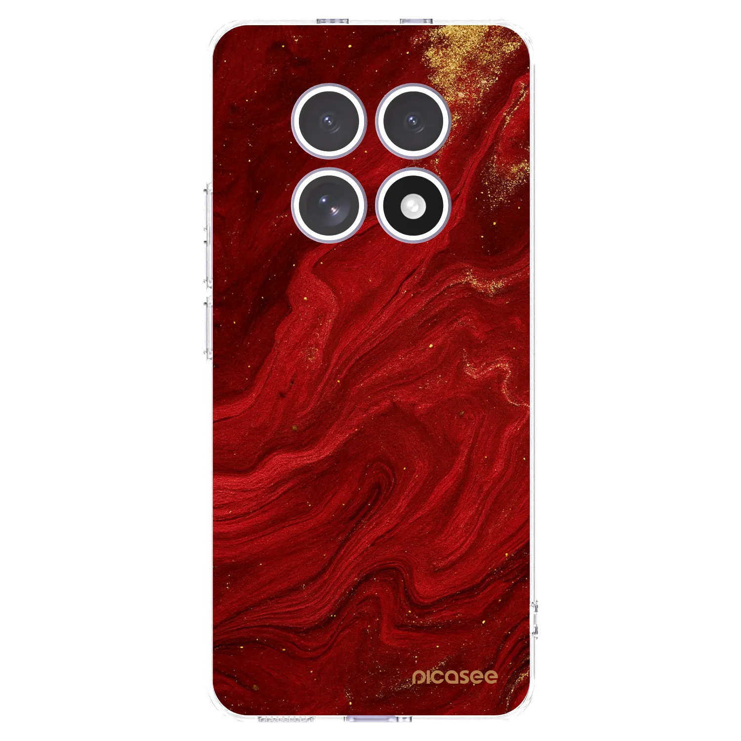Picasee silikónový prehľadný obal pre Xiaomi Redmi Note 15 - Red