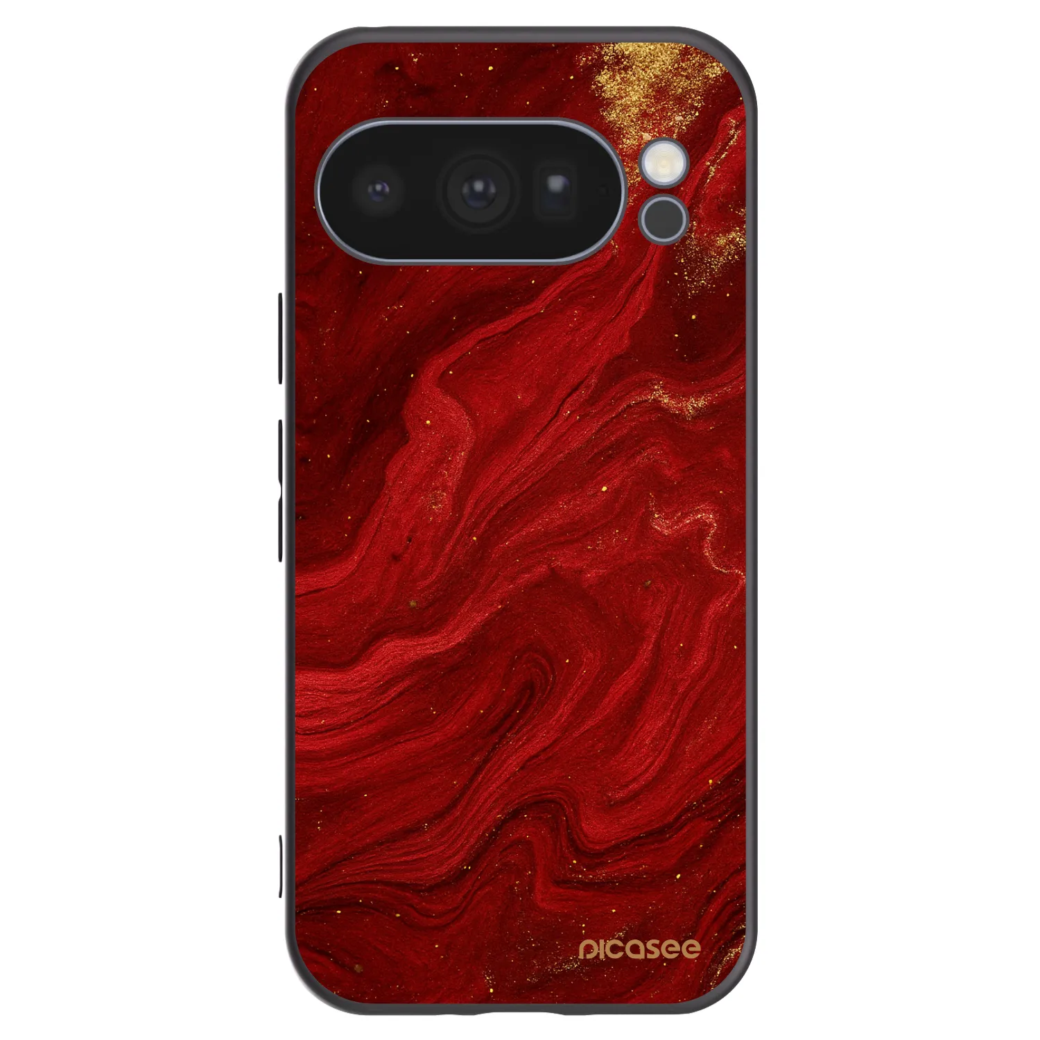 Picasee silikónový čierny obal pre Google Pixel 10 Pro - Red