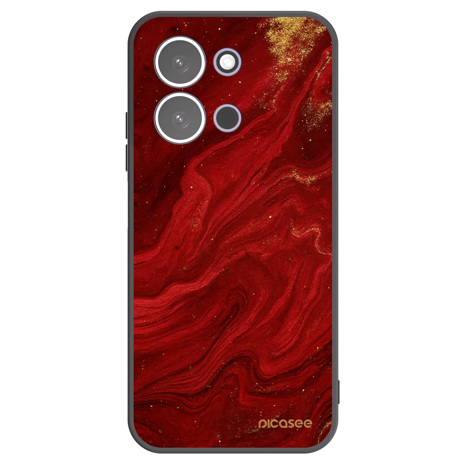 Picasee silikónový čierny obal pre Xiaomi Redmi 15C 5G - Red