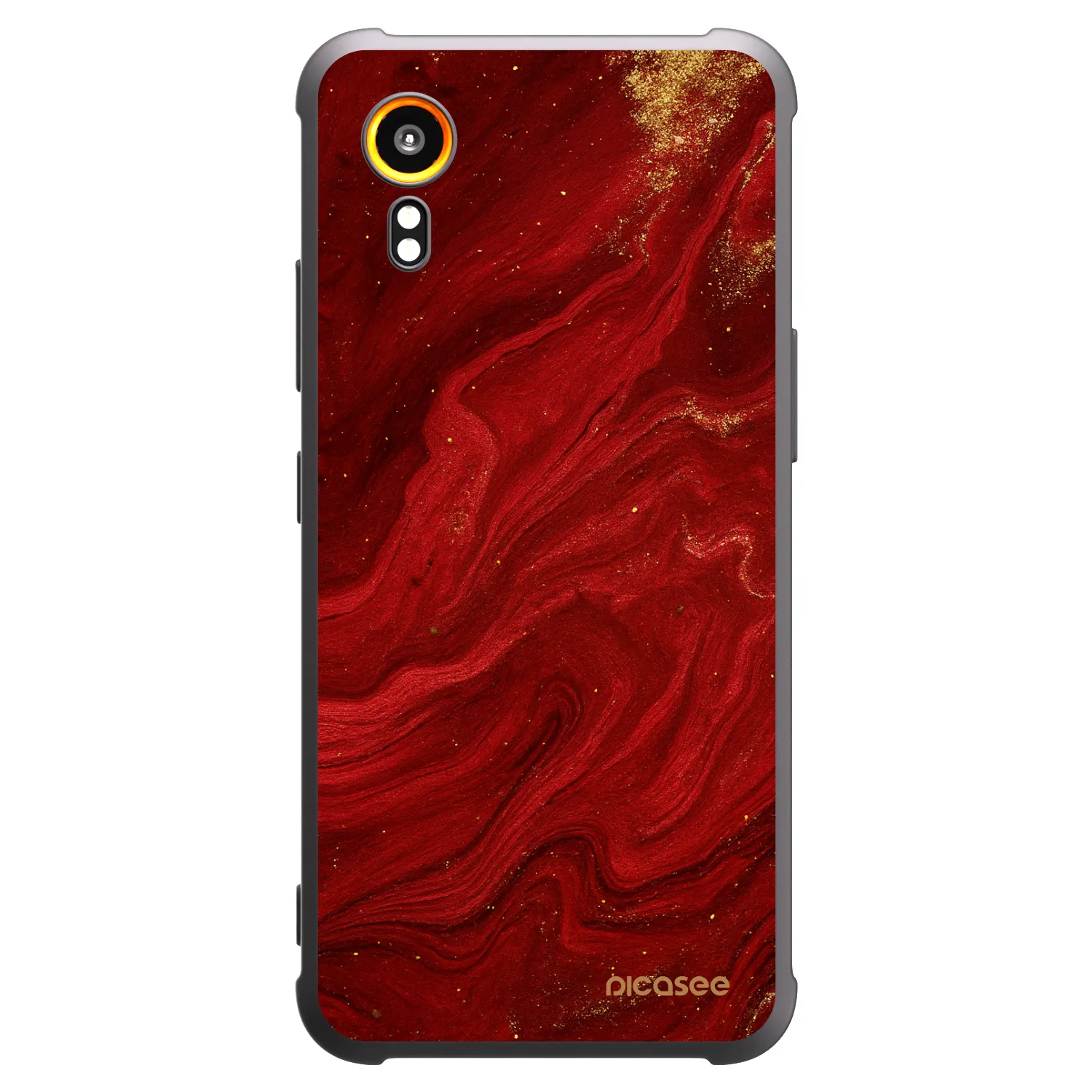 Picasee silikónový čierny obal pre Samsung Galaxy Xcover 7 - Red