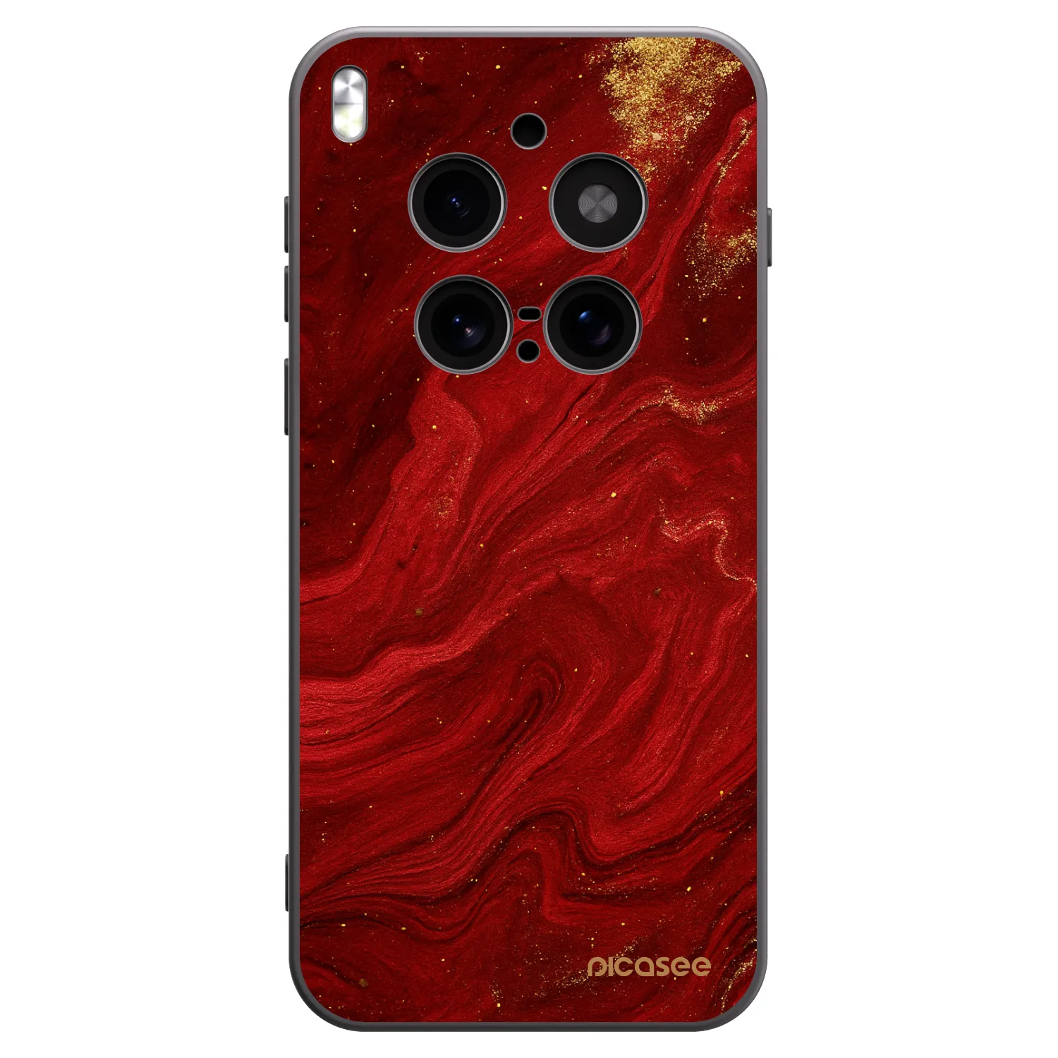 Picasee silikónový čierny obal pre Vivo X300 Pro - Red