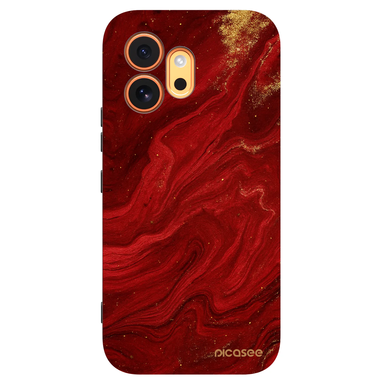 Picasee silikónový čierny obal pre Honor 600 - Red