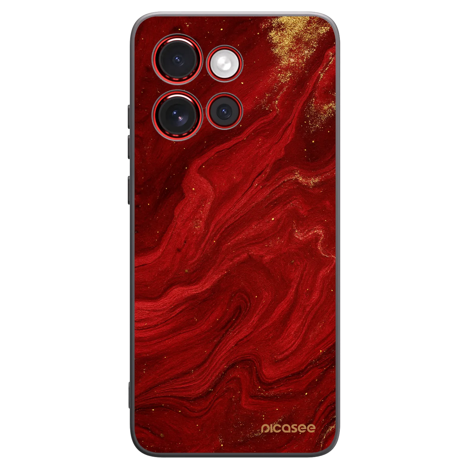 Picasee silikónový čierny obal pre Motorola Edge 60 Neo 5G - Red