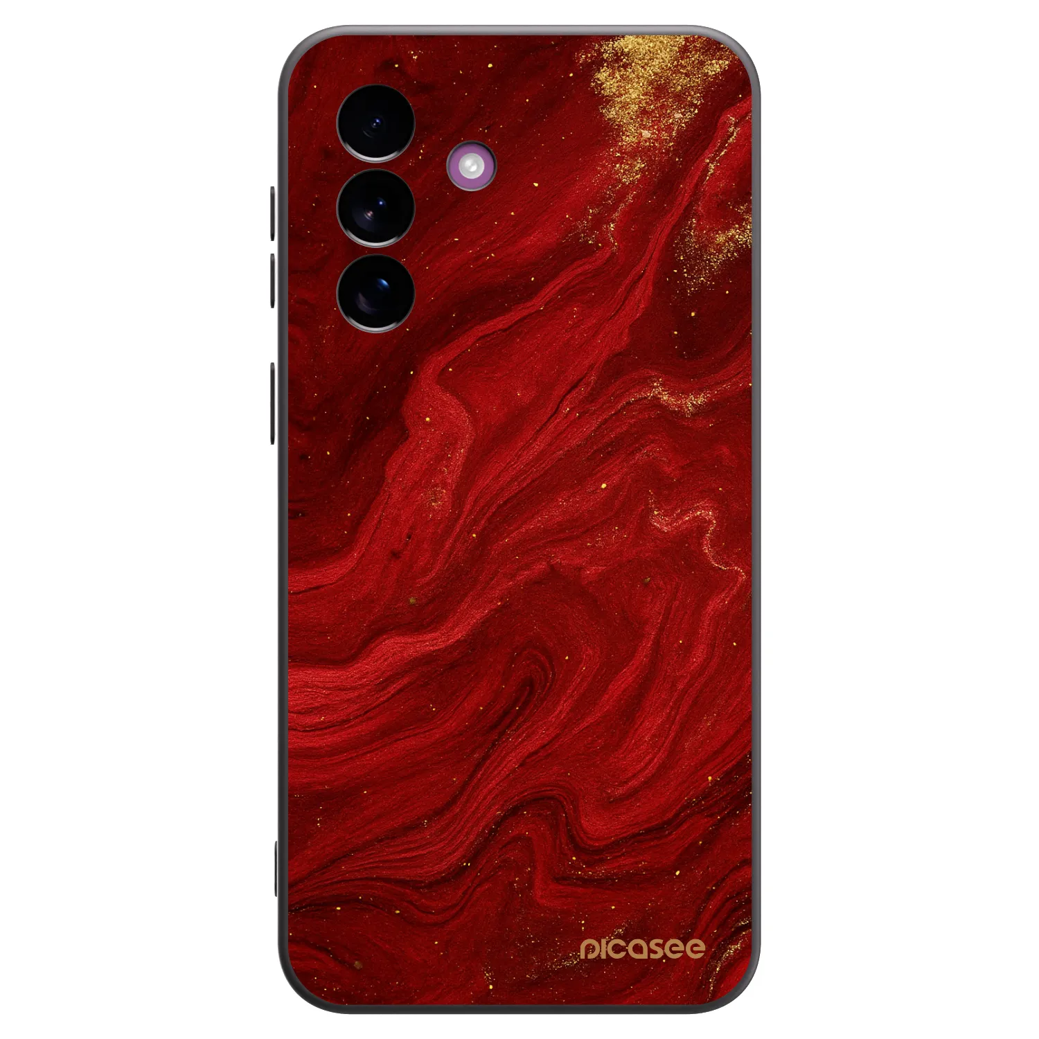 Picasee silikónový čierny obal pre Samsung Galaxy A37 - Red