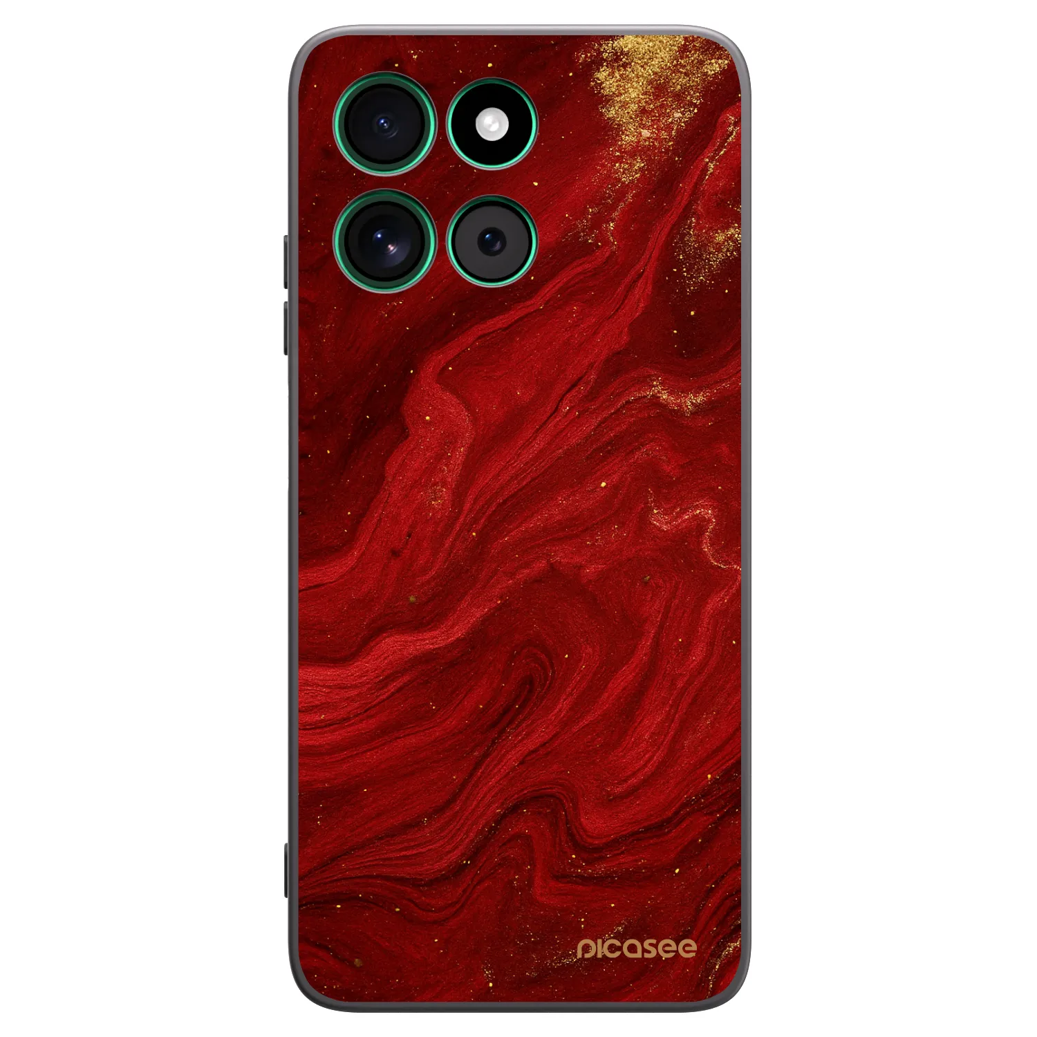 Picasee silikónový čierny obal pre Motorola Moto G57 Power - Red