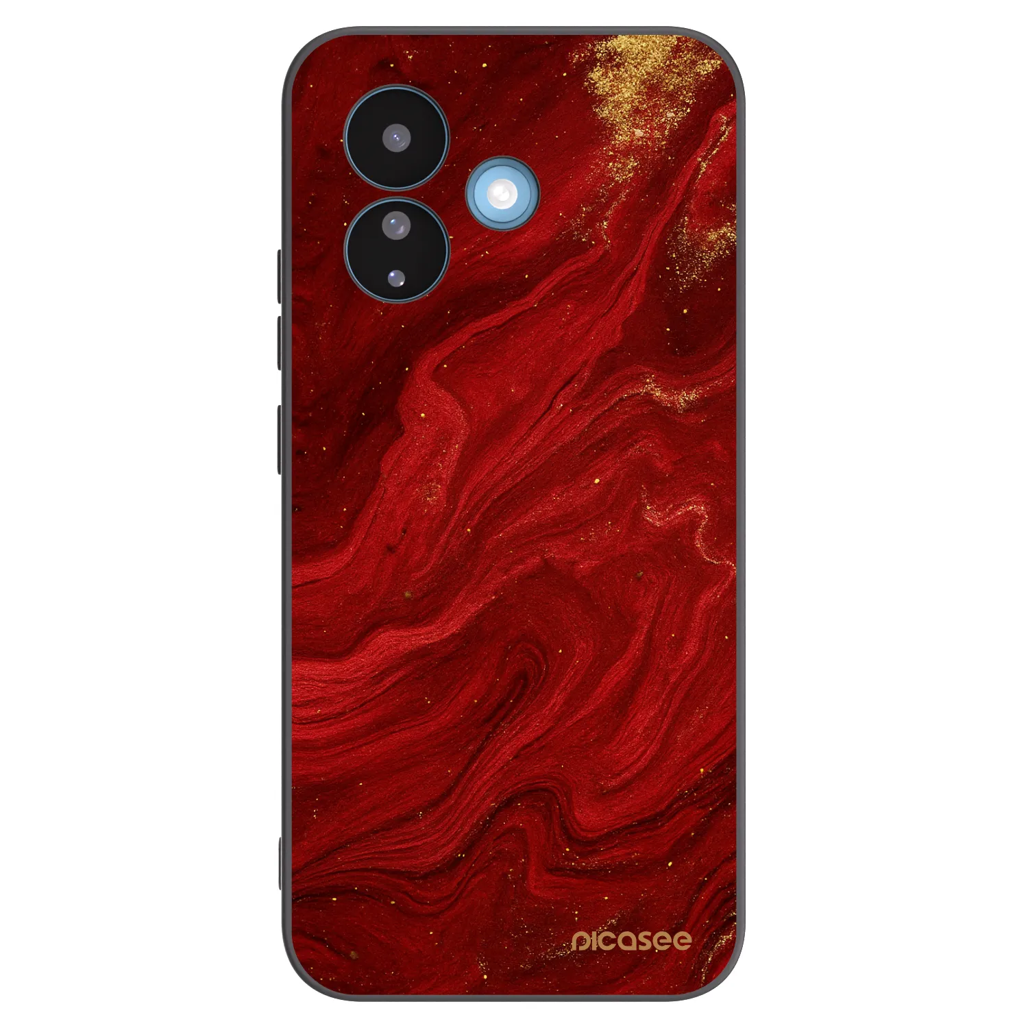 Picasee silikónový čierny obal pre Xiaomi Redmi Note 17 Pro 5G - Red