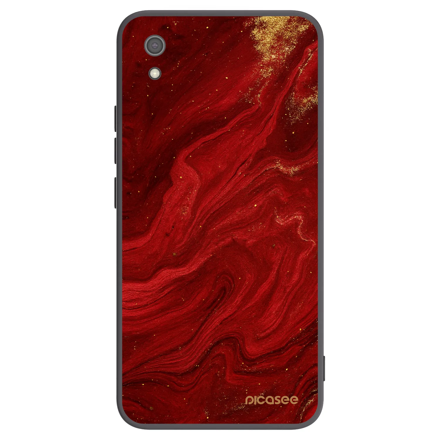 Picasee silikónový čierny obal pre Xiaomi Redmi 7A - Red