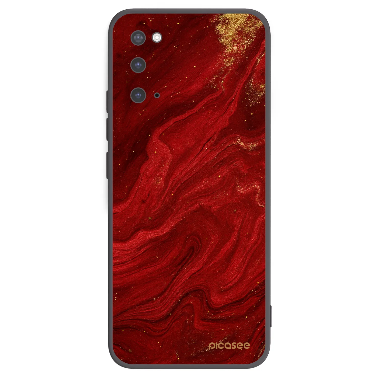 Picasee silikónový čierny obal pre Samsung Galaxy S20 G980F - Red