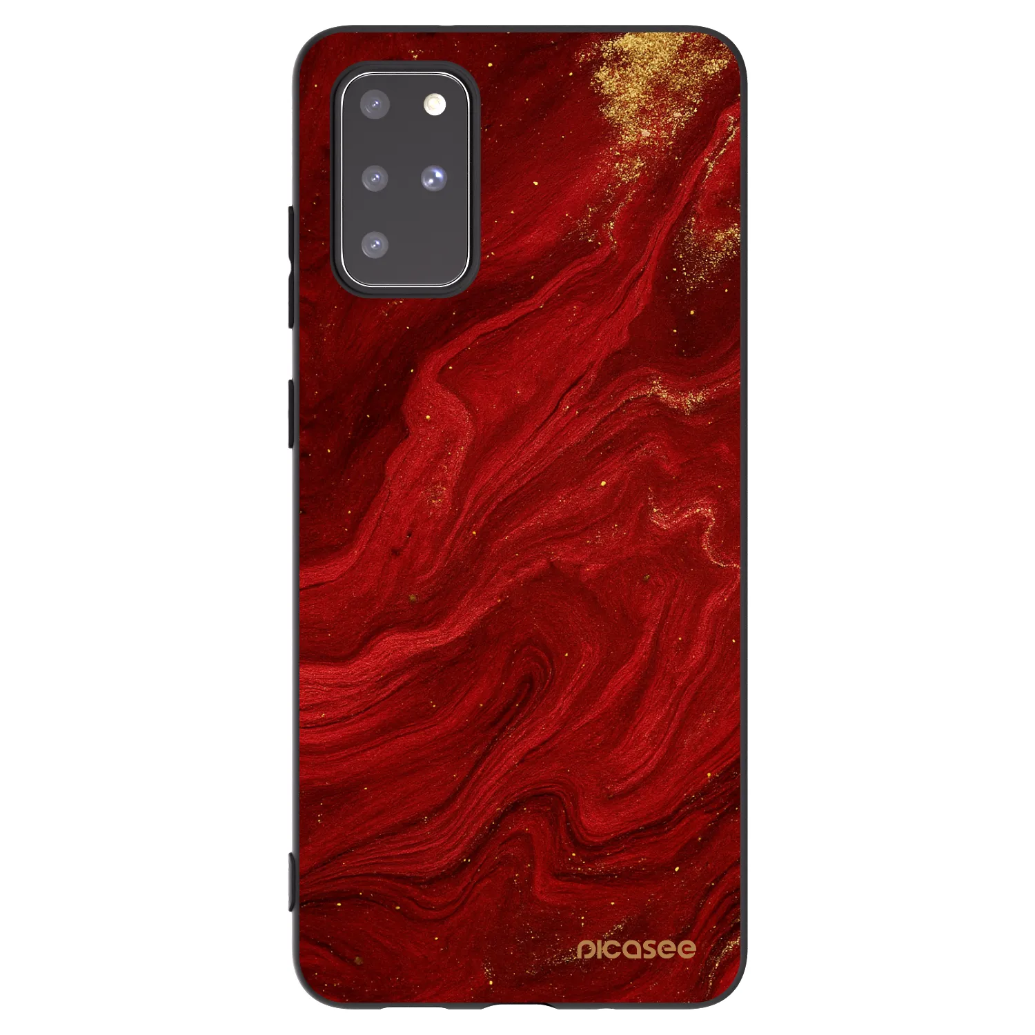 Picasee silikónový čierny obal pre Samsung Galaxy S20+ G985F - Red