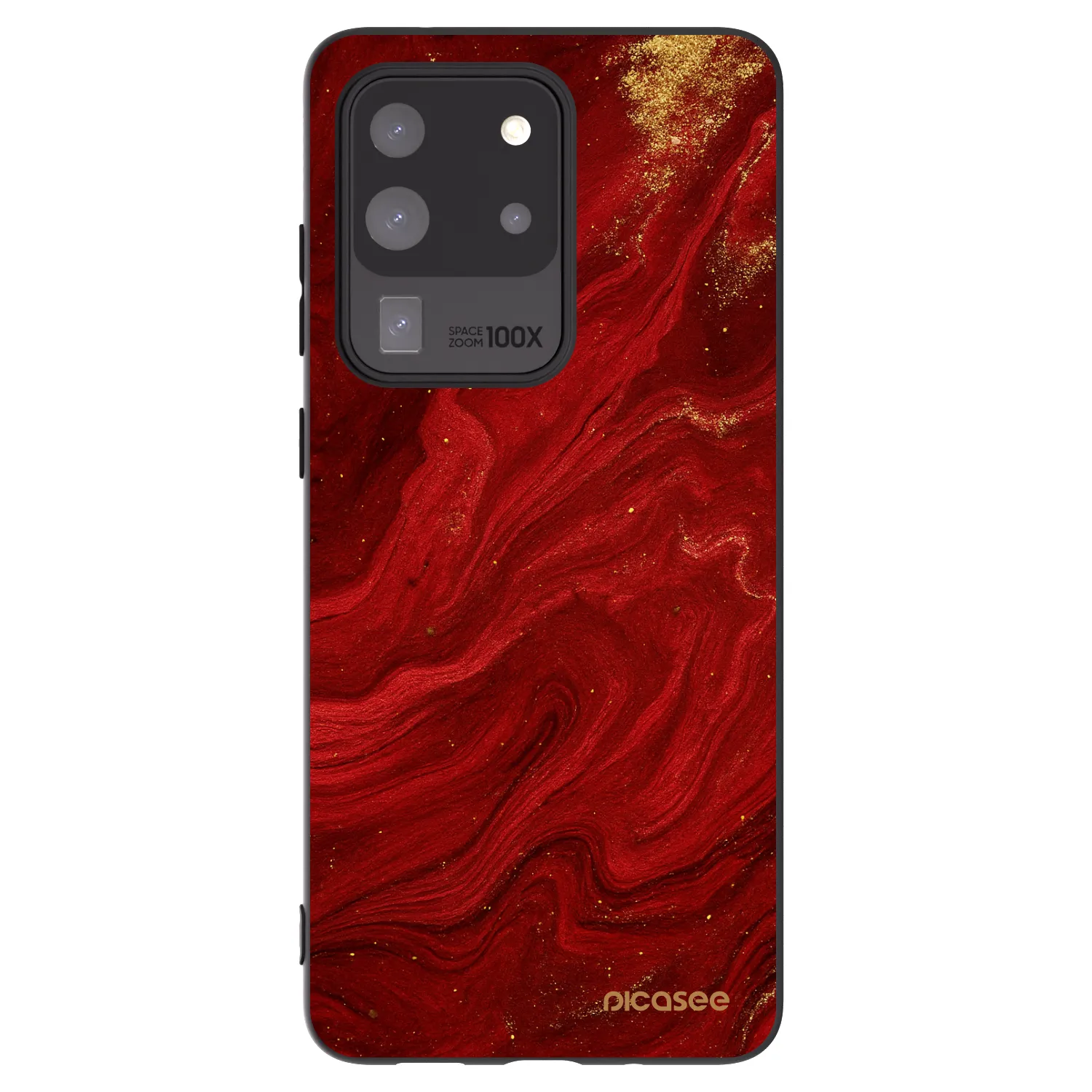 Picasee silikónový čierny obal pre Samsung Galaxy S20 Ultra 5G G988F - Red