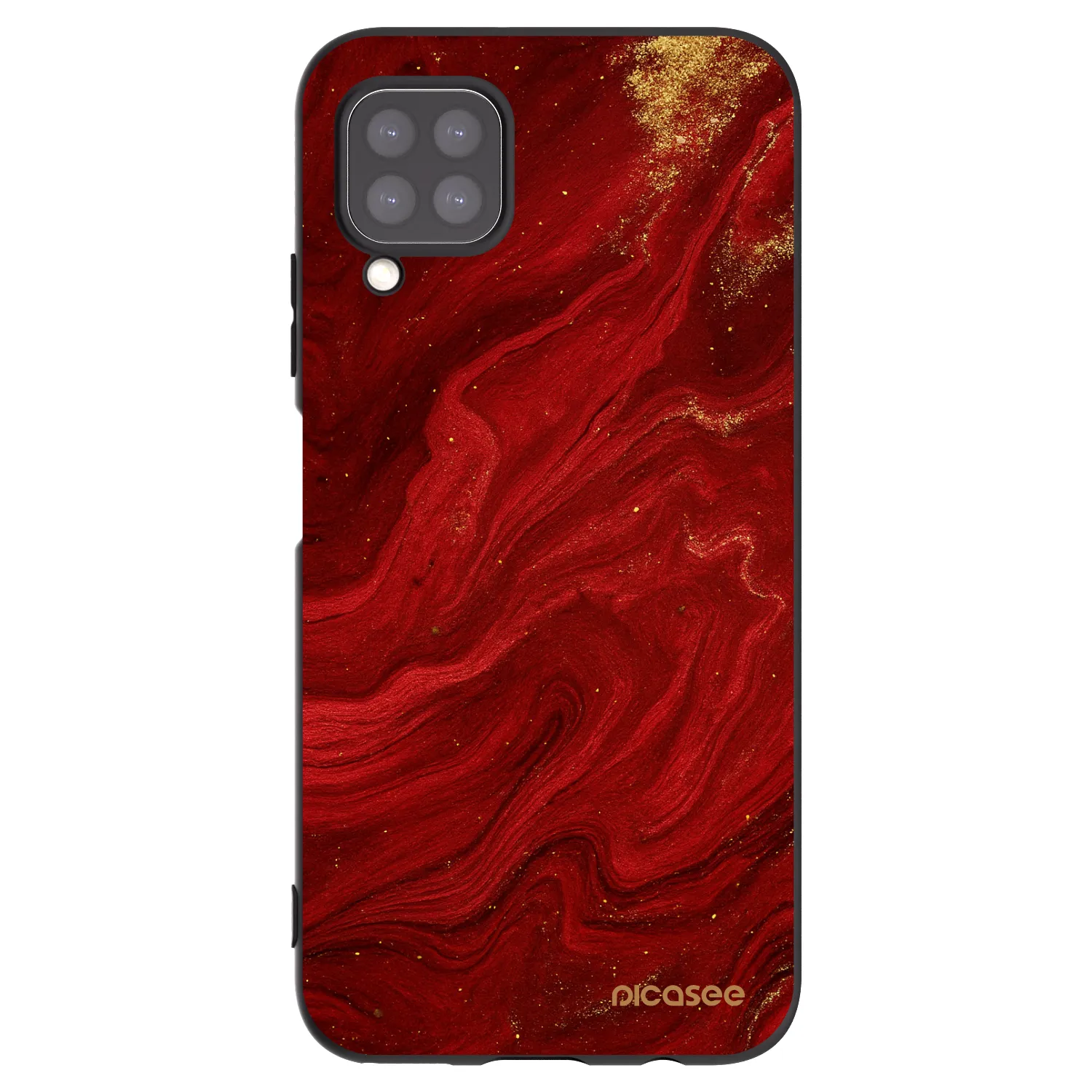 Picasee silikónový čierny obal pre Huawei P40 Lite - Red