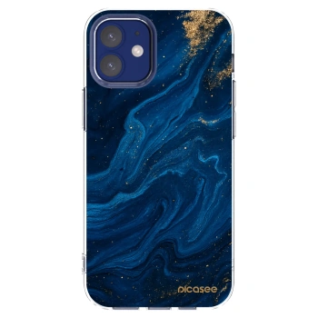 Picasee silikónový prehľadný obal pre Apple iPhone 12 mini - Blue