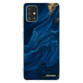 Picasee silikónový prehľadný obal pre Samsung Galaxy M51 M515F - Blue