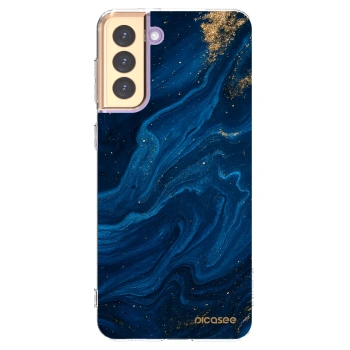 Picasee silikónový prehľadný obal pre Samsung Galaxy S21+ 5G G996F - Blue