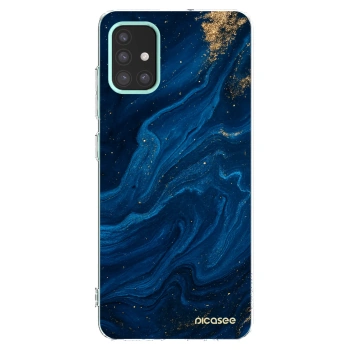 Picasee silikónový prehľadný obal pre Samsung Galaxy M31s - Blue
