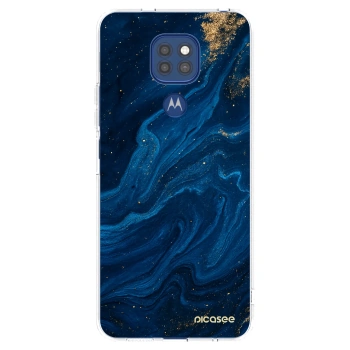 Picasee silikónový prehľadný obal pre Motorola Moto G9 Play - Blue