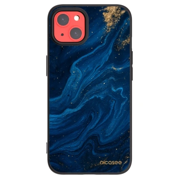 Picasee silikónový čierny obal pre Apple iPhone 13 - Blue