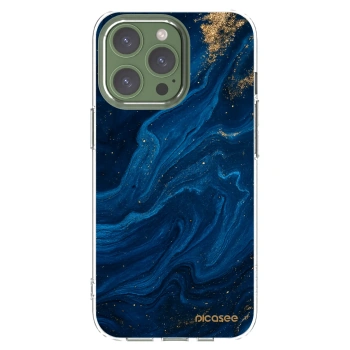 Picasee silikónový prehľadný obal pre Apple iPhone 13 Pro - Blue