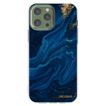 Picasee silikónový prehľadný obal pre Apple iPhone 13 Pro Max - Blue