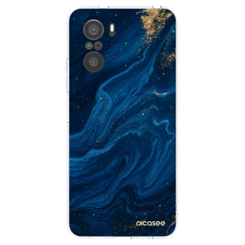 Picasee silikónový prehľadný obal pre Xiaomi Poco F3 - Blue