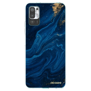 Picasee silikónový prehľadný obal pre Xiaomi Redmi Note 10 5G - Blue