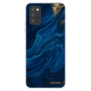 Picasee silikónový prehľadný obal pre Samsung Galaxy A02s A025G - Blue
