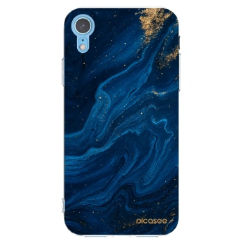 Picasee silikónový prehľadný obal pre Apple iPhone XR - Blue