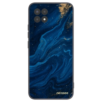 Picasee silikónový čierny obal pre Realme 8i - Blue