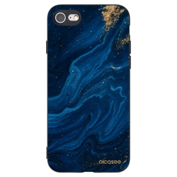 Picasee silikónový čierny obal pre Apple iPhone SE 2022 - Blue