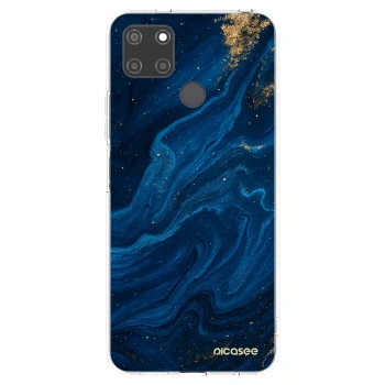 Picasee silikónový prehľadný obal pre Realme C21Y - Blue