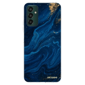 Picasee silikónový prehľadný obal pre Samsung Galaxy M13 M135F - Blue