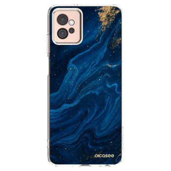Picasee silikónový prehľadný obal pre Motorola Moto G32 - Blue