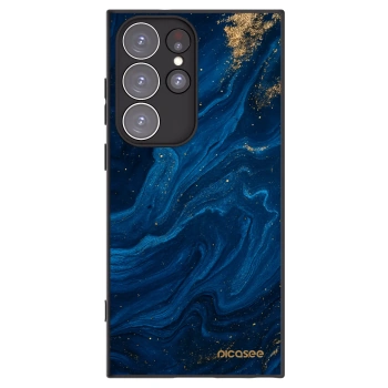 Picasee silikónový čierny obal pre Samsung Galaxy S23 Ultra 5G - Blue