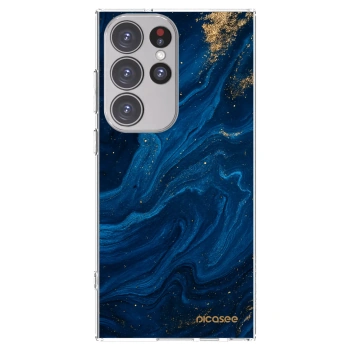 Picasee silikónový prehľadný obal pre Samsung Galaxy S23 Ultra 5G - Blue