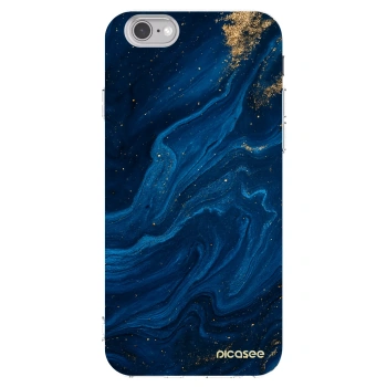 Picasee silikónový prehľadný obal pre Apple iPhone 6/6S - Blue